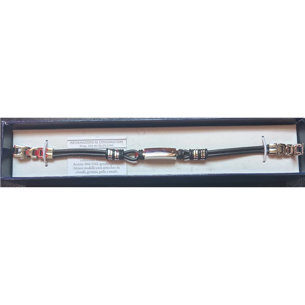 Aragonesi Black & Silver Men's Bracelet